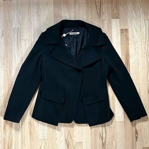 JIL SANDER freeman jacket moto AW 2010 wool angora cashgora size 40 / US 10